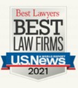 Best Lawyers: Best Law Firms US News 2021 logo award