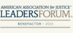 American Association for Justice Leaders Forum benefactor 2020 logo