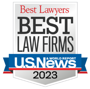Best Lawyers best law firms of 2023 badge