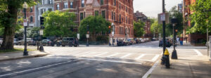 intersection in Boston, MA 